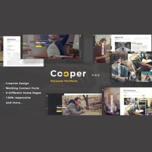 Cooper - Creative Responsive Personal Portfolio WordPress Theme